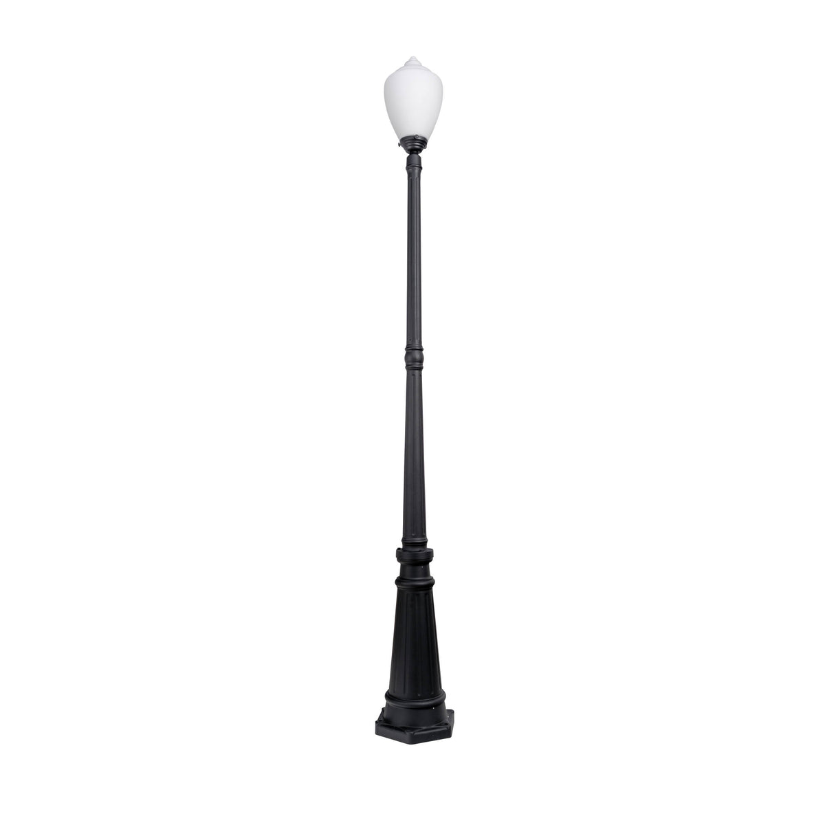 Newry Large Standard Outdoor Garden Post Light, Matte Black