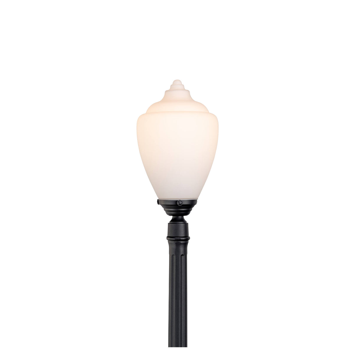 Newry Large Standard Outdoor Garden Post Light, Matte Black