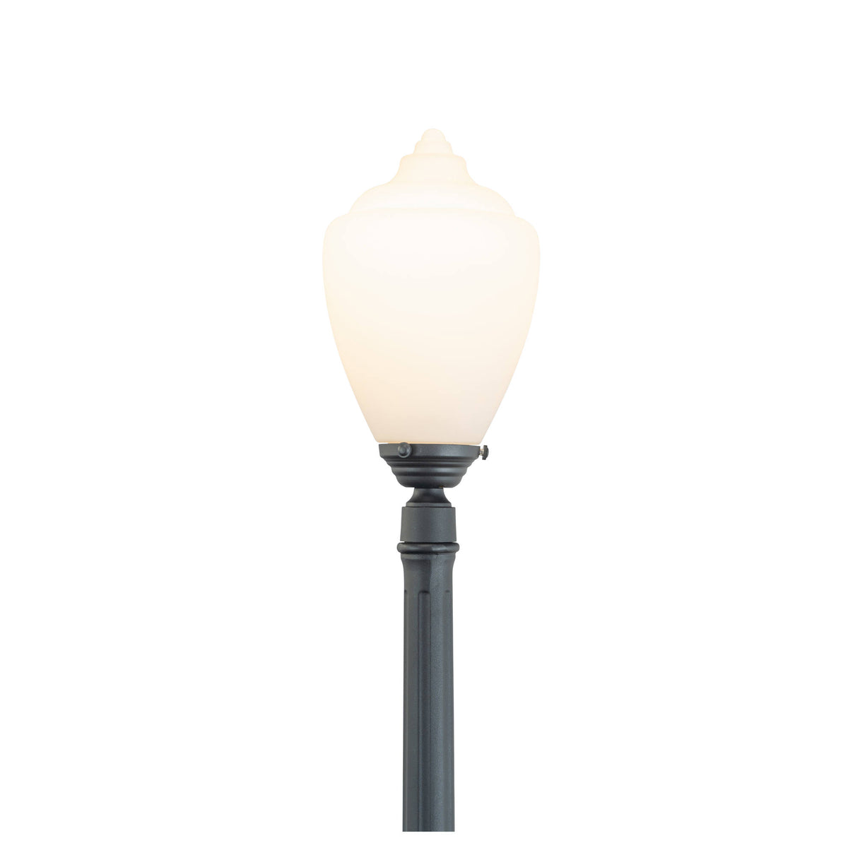 Newry Large Standard Outdoor Garden Post Light, Matte Black