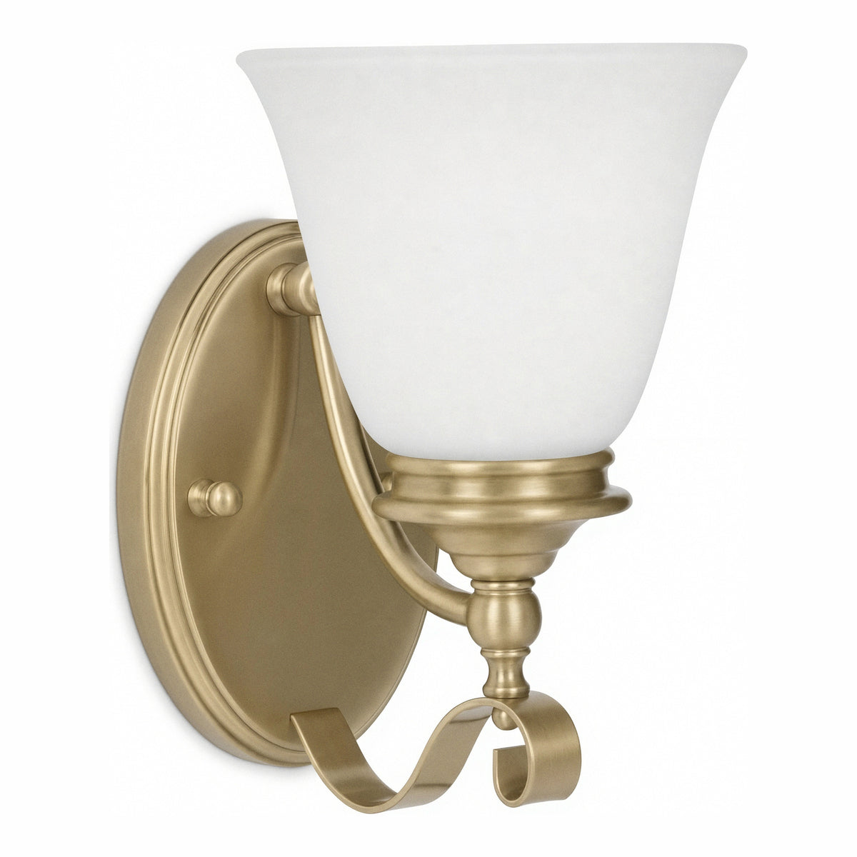 Dallas Wall Light, Satin Brass
