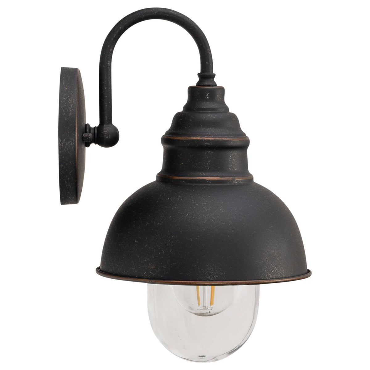 Parkway Small Exterior Wall Light, Antique Bronze
