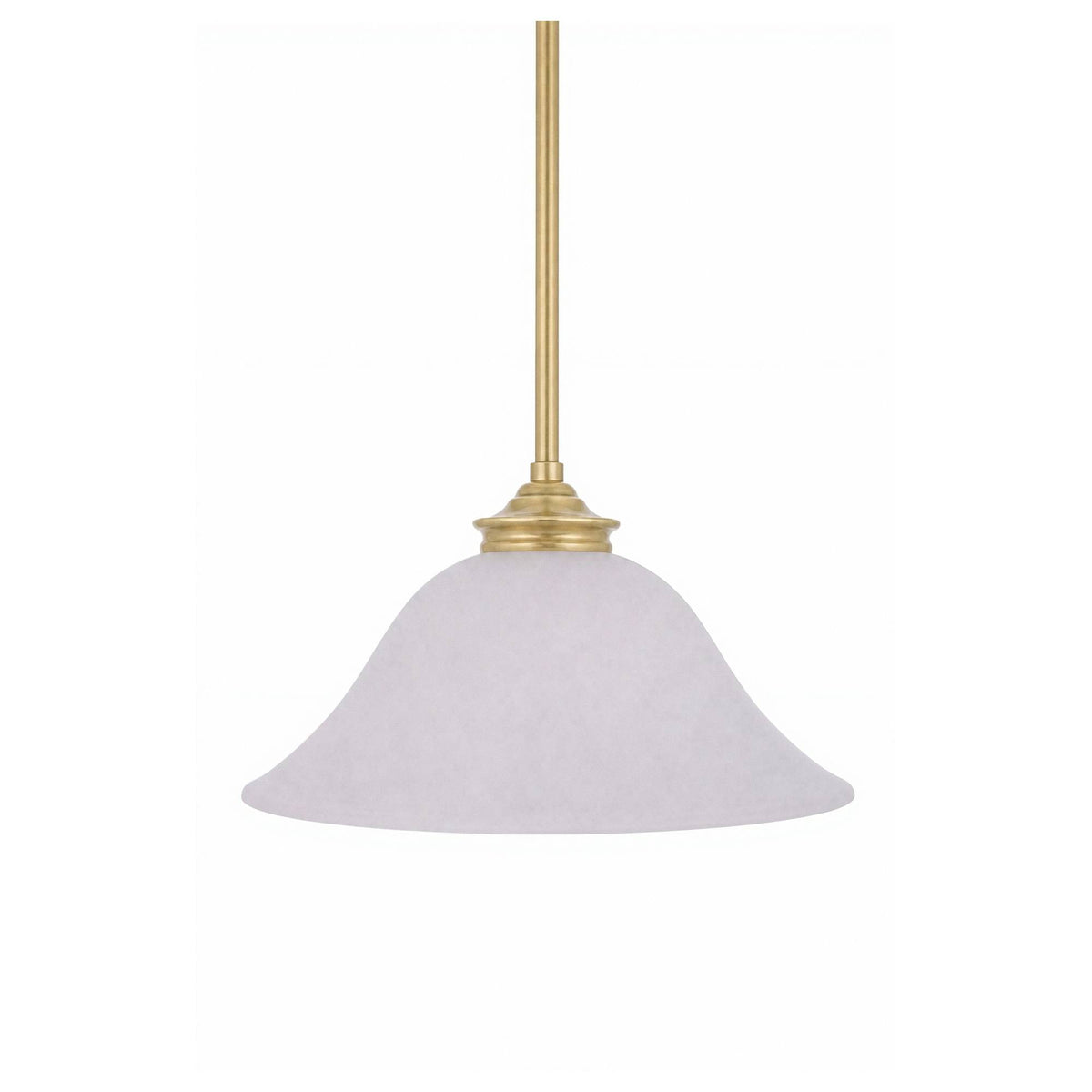 Dallas 1 Light Single Pendant, Satin Brass