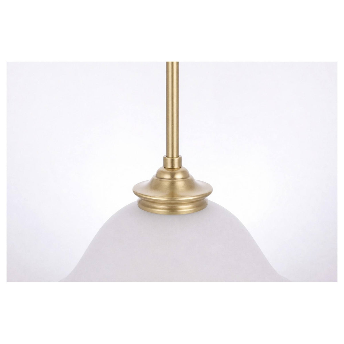 Dallas 1 Light Single Pendant, Satin Brass