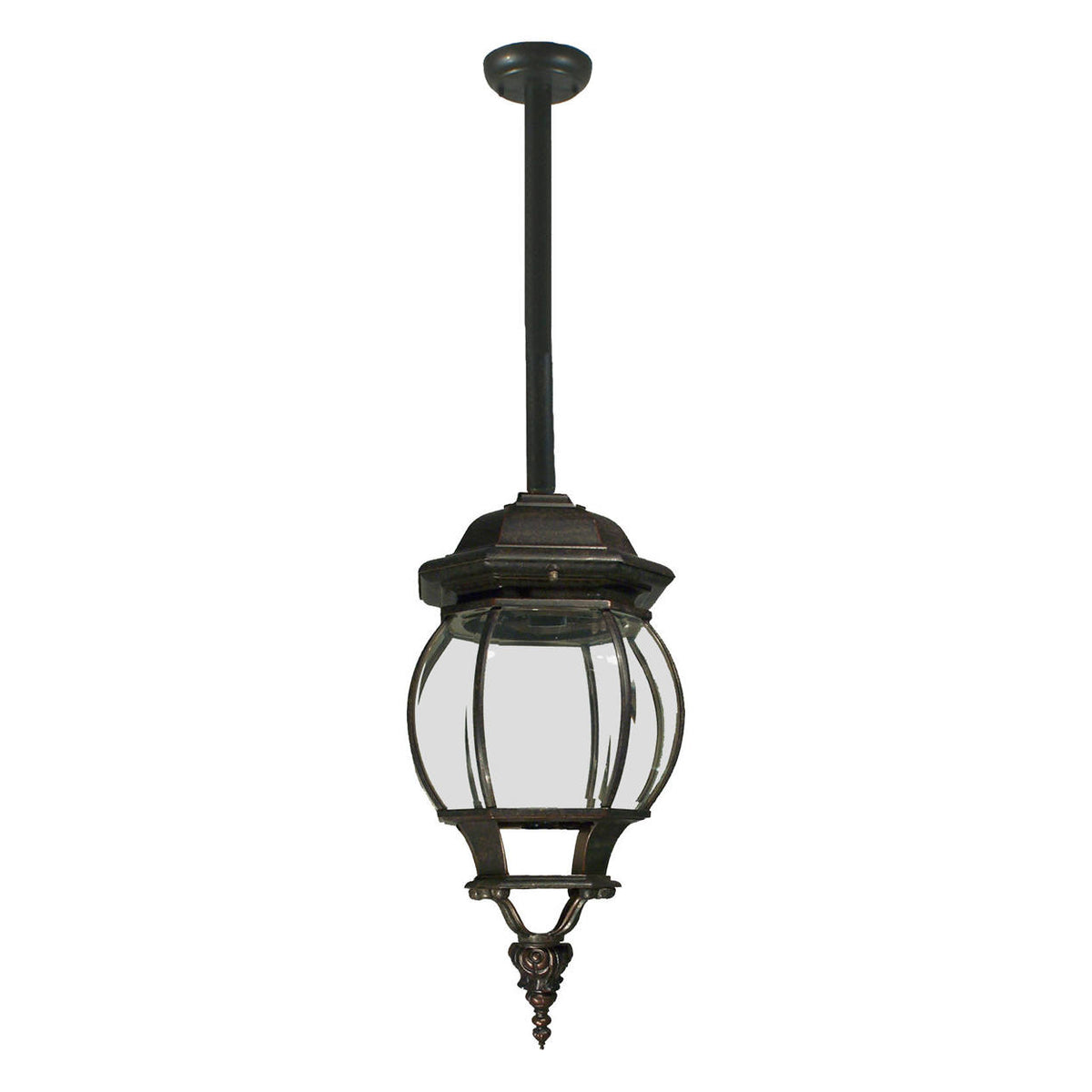 Flinders Large IP44 Outdoor Rod Pendant, Antique Bronze