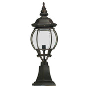 Flinders Medium IP44 Outdoor Pillar Mount, Antique Bronze