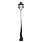Flinders Large IP44 Standard Outdoor Garden Post Light, Antique Black