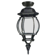 Flinders Medium IP44 Outdoor Under Eave, Antique Black