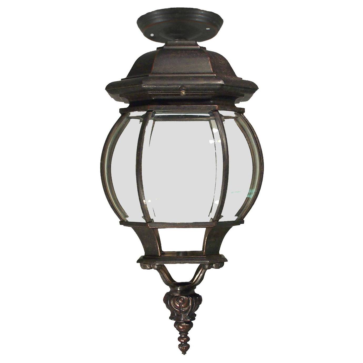 Flinders Medium IP44 Outdoor Under Eave, Antique Bronze