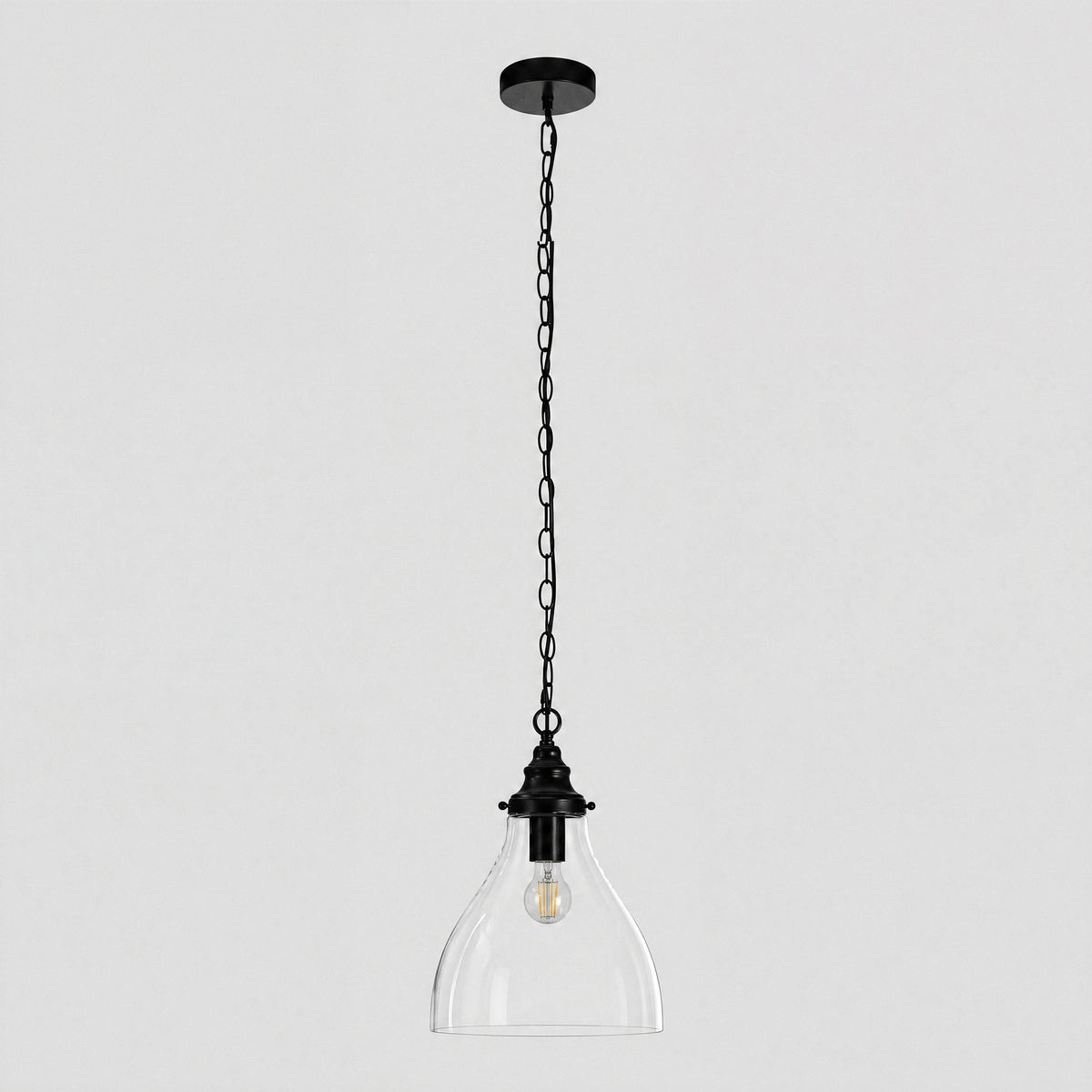 Keys Chain Pendant Small, Matte Black
