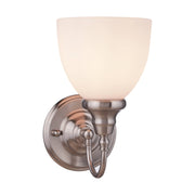 Benson 1 Light Wall Bracket, Brushed Nickel