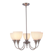 Benson 5 Light Pendant, Brushed Nickel