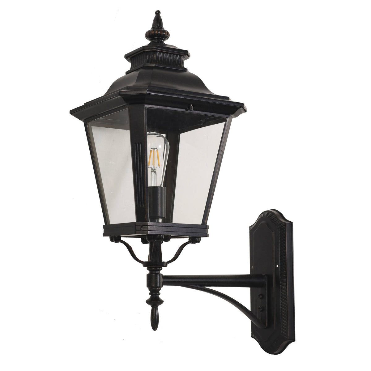 Kingdom IP44 Outdoor Wall Light, Antique Bronze