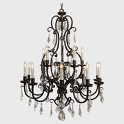 Louis 15th 15 Light Pendant White Candle Covers
