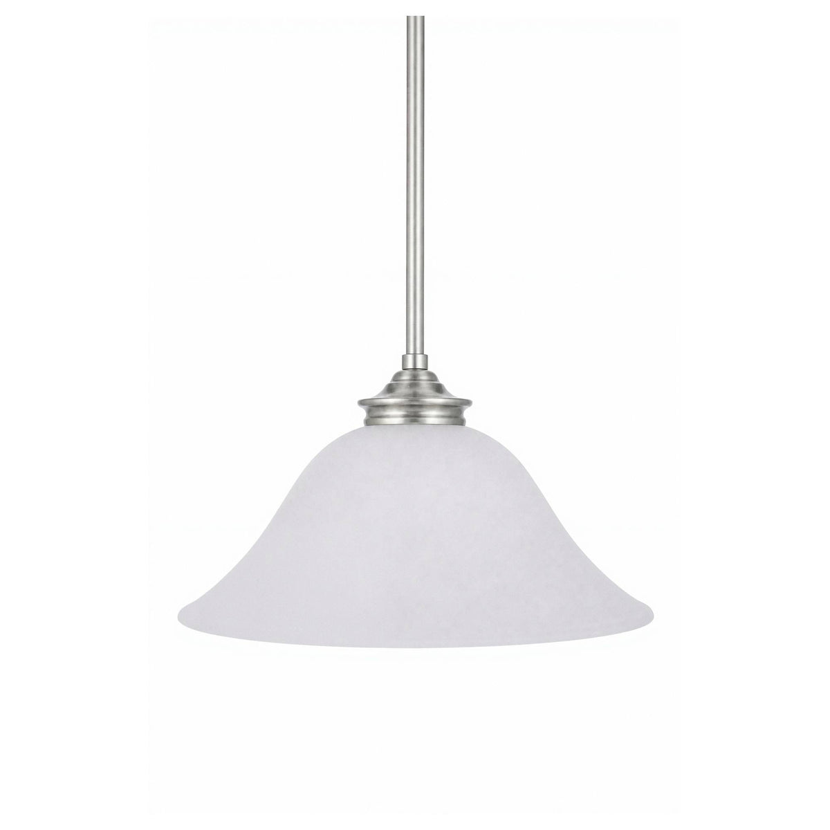 Dallas Single 1 Light Pendant, Brushed Nickel