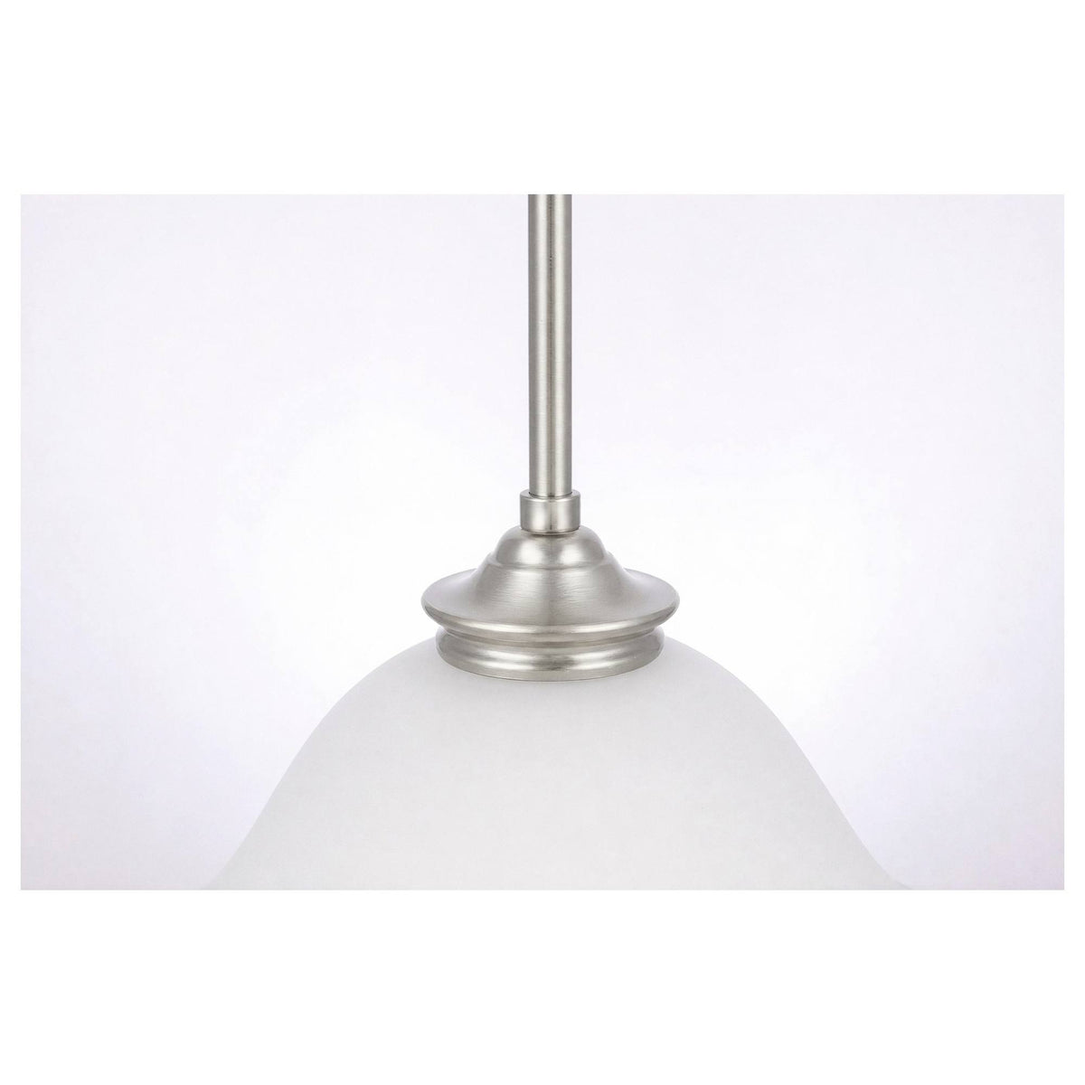 Dallas Single 1 Light Pendant, Brushed Nickel