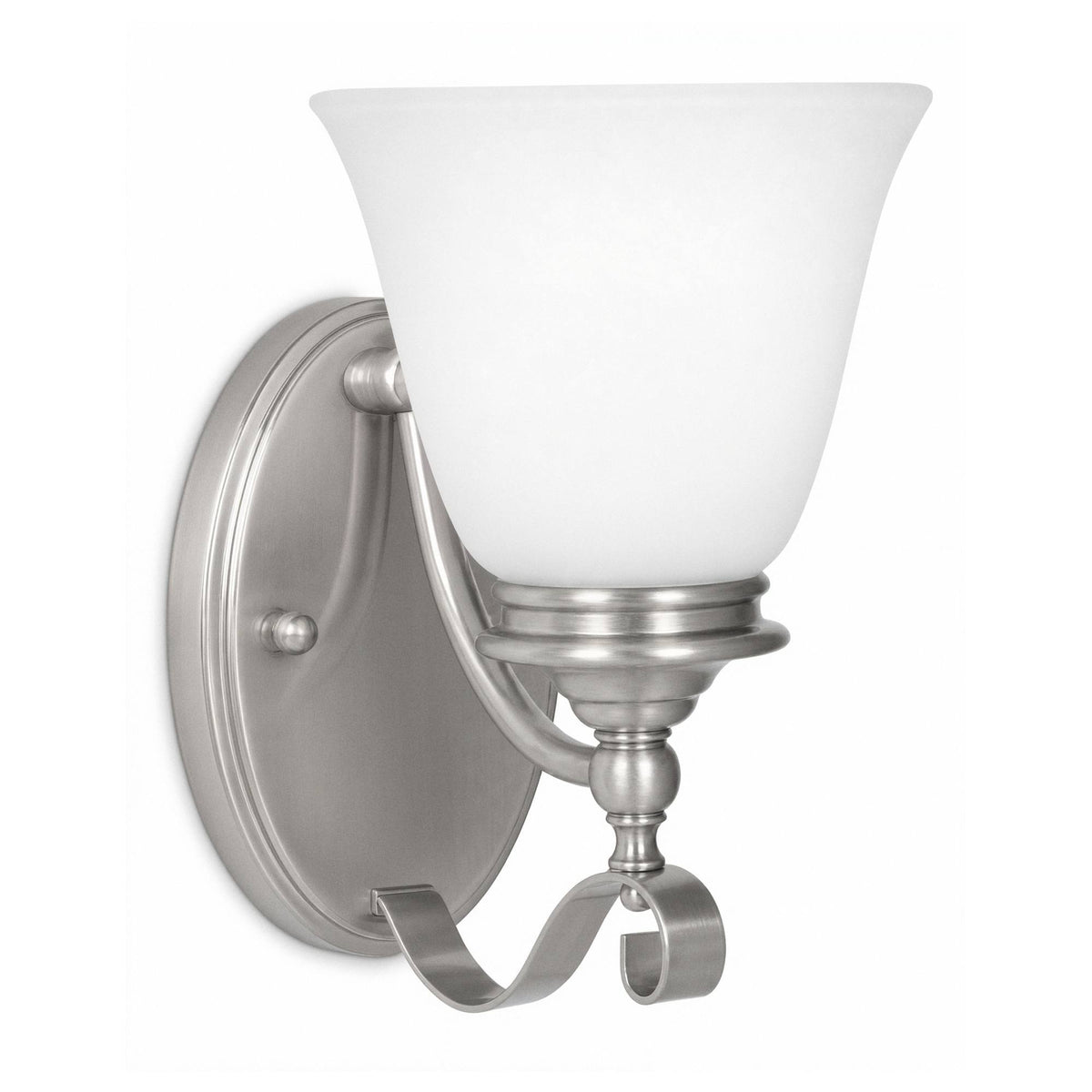 Dallas Wall Light, Brushed Nickel