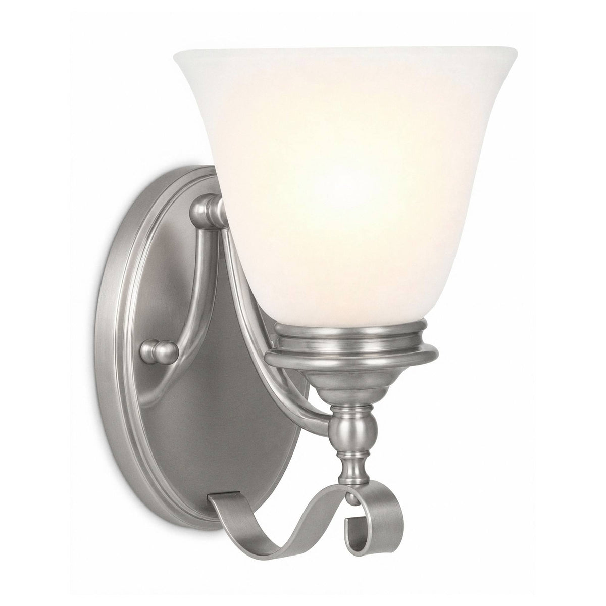 Dallas Wall Light, Brushed Nickel