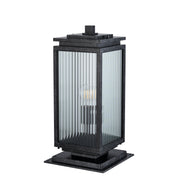 Boulevard Medium Outdoor Pillar Mount, Antique Black