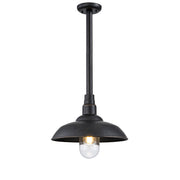 Foundry Large Outdoor Rod Pendant, Antique Bronze