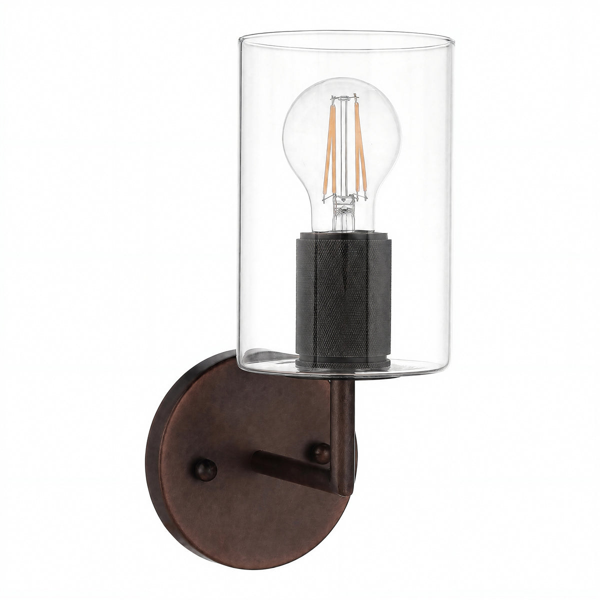 Selwyn 1 Light Wall Light, Antique Brass