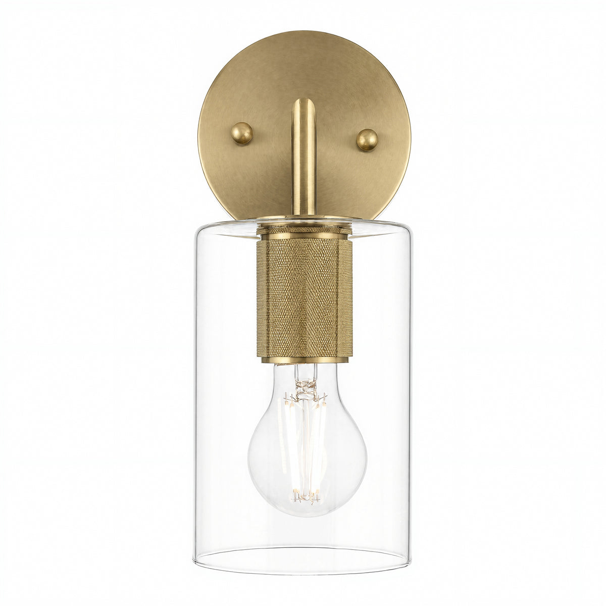 Selwyn 1 Light Wall Light, Satin Brass