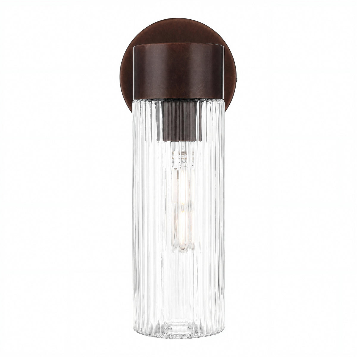 Elmsford 1 Light Wall Light, Antique Brass
