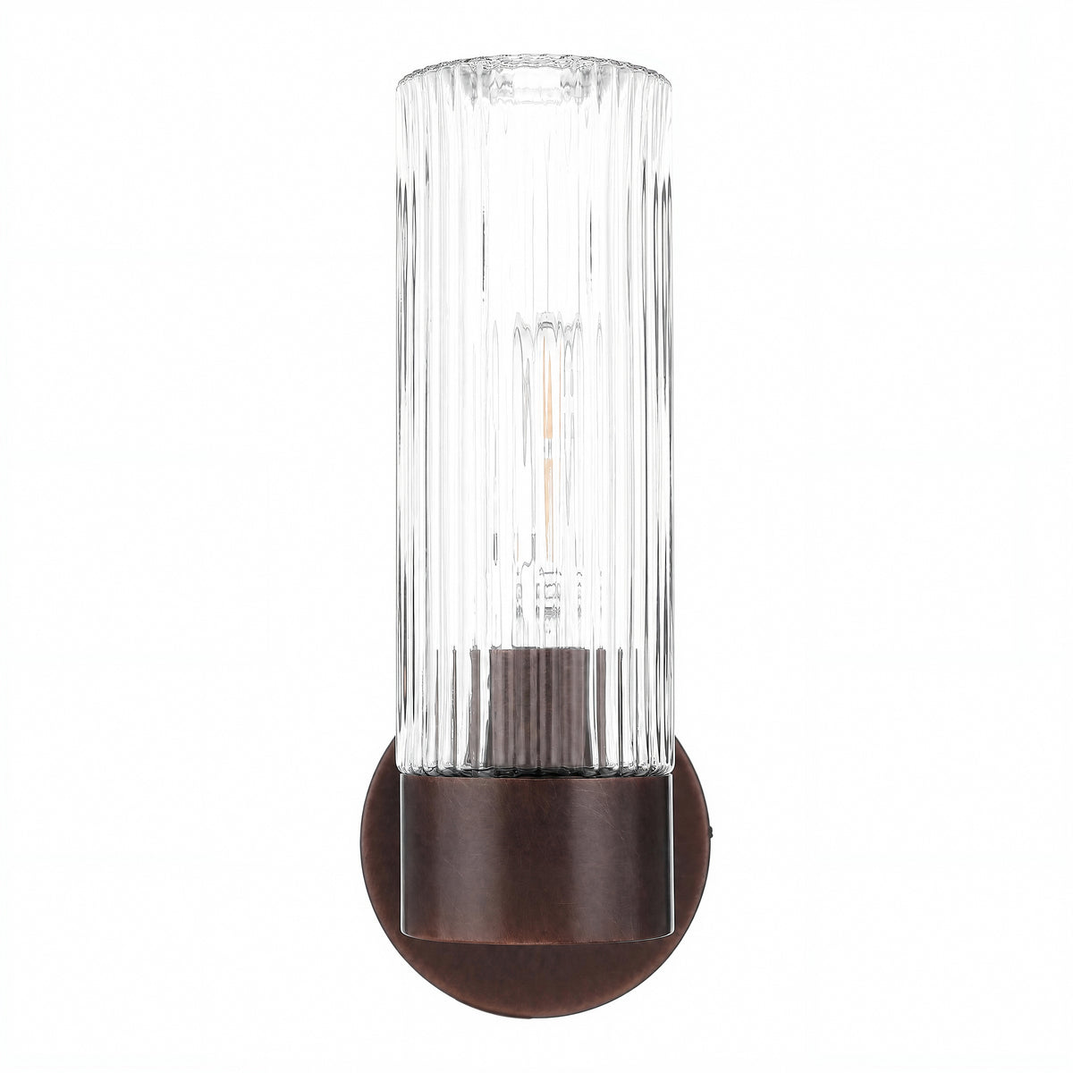 Elmsford 1 Light Wall Light, Antique Brass