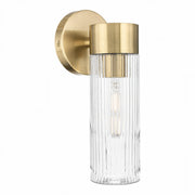 Elmsford 1 Light Wall Light, Satin Brass