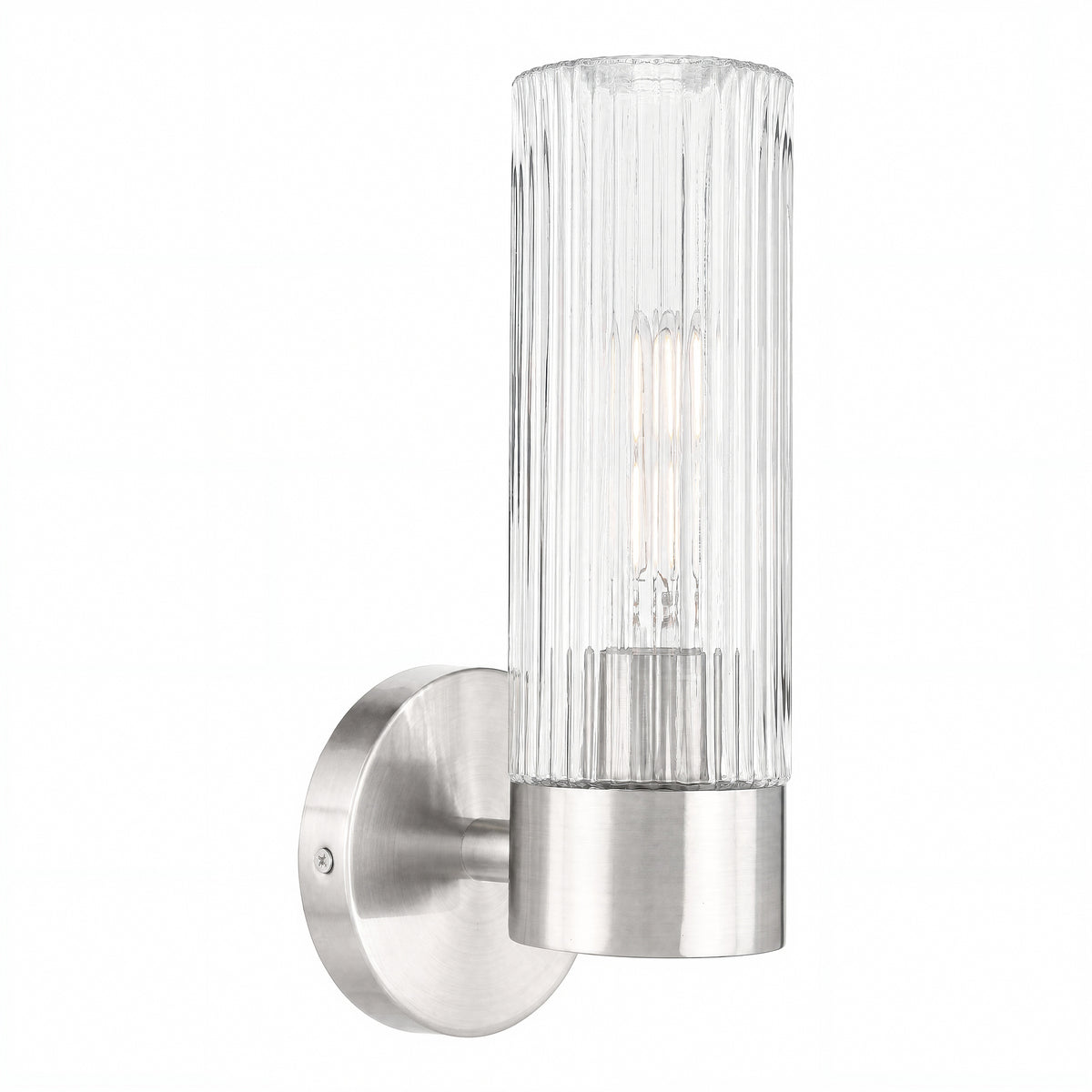 Elmsford 1 Light Wall Light, Brushed Nickel