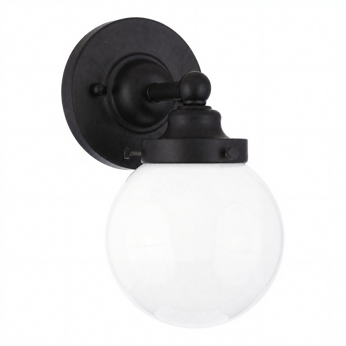 Weston 1 Light Wall Light, Matte Black