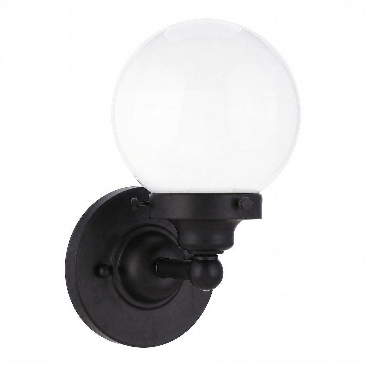 Weston 1 Light Wall Light, Matte Black