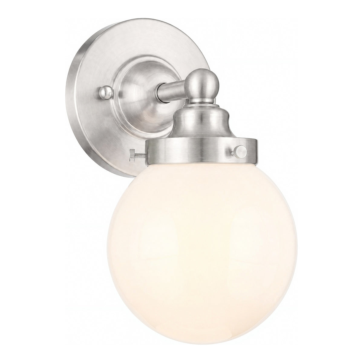 Weston 1 Light Wall Light, Brushed Nickel