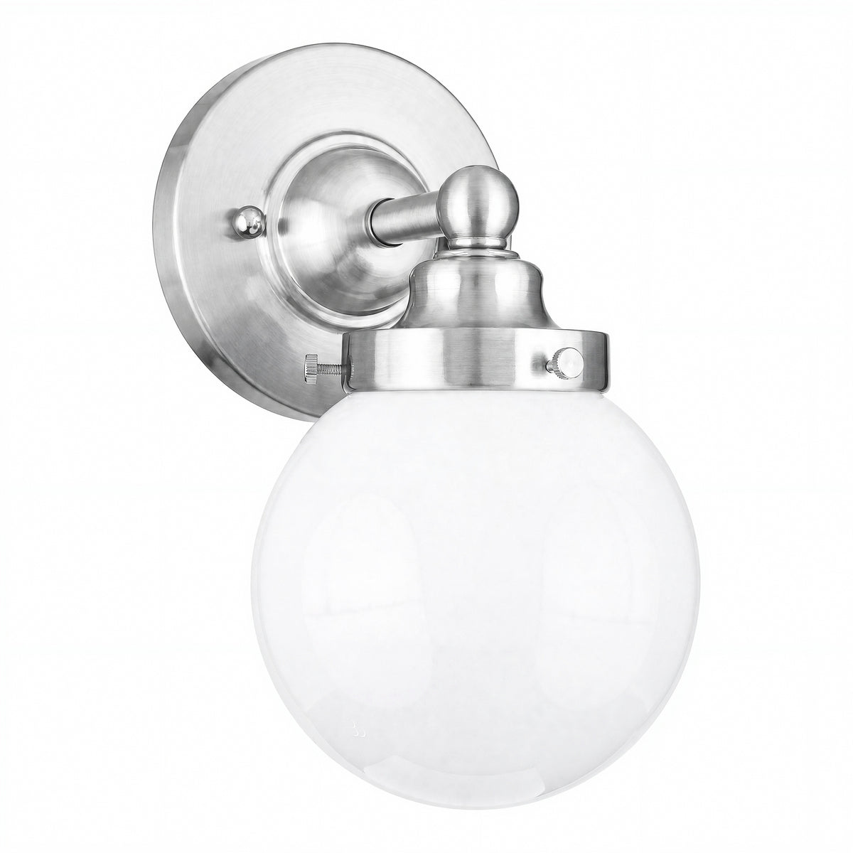 Weston 1 Light Wall Light, Brushed Nickel