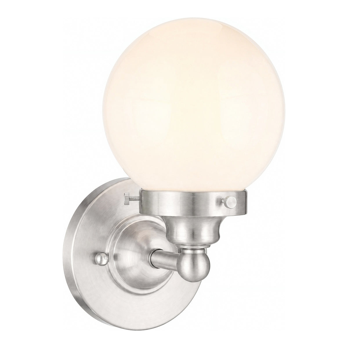 Weston 1 Light Wall Light, Brushed Nickel