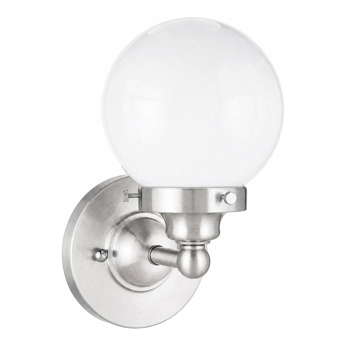Weston 1 Light Wall Light, Brushed Nickel