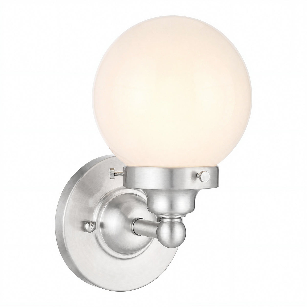 Weston 1 Light Wall Light, Brushed Nickel