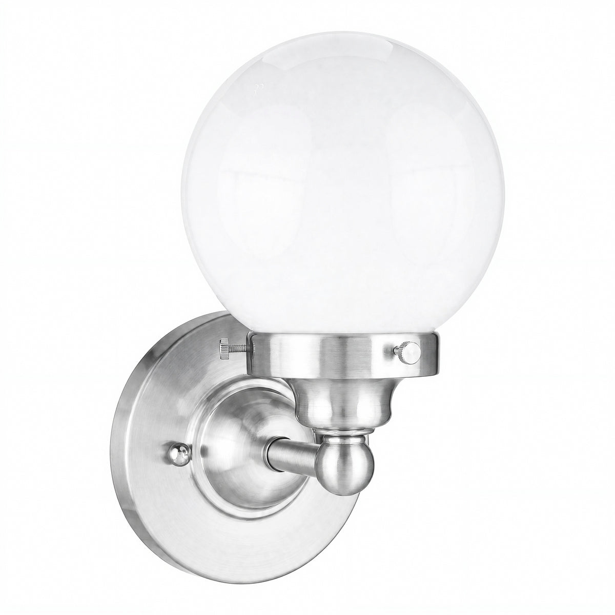 Weston 1 Light Wall Light, Brushed Nickel