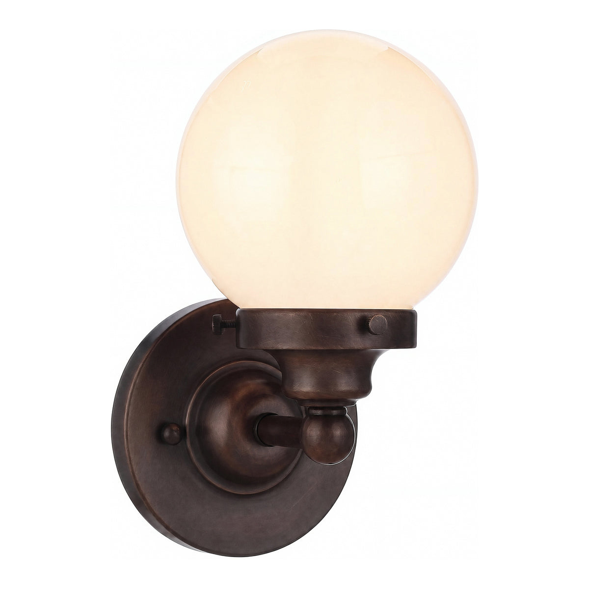 Weston 1 Light Wall Light, Antique Brass