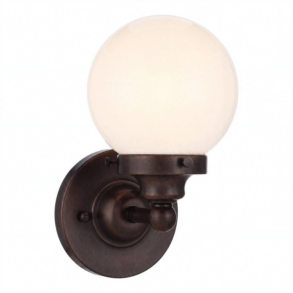 Weston 1 Light Wall Light, Antique Brass