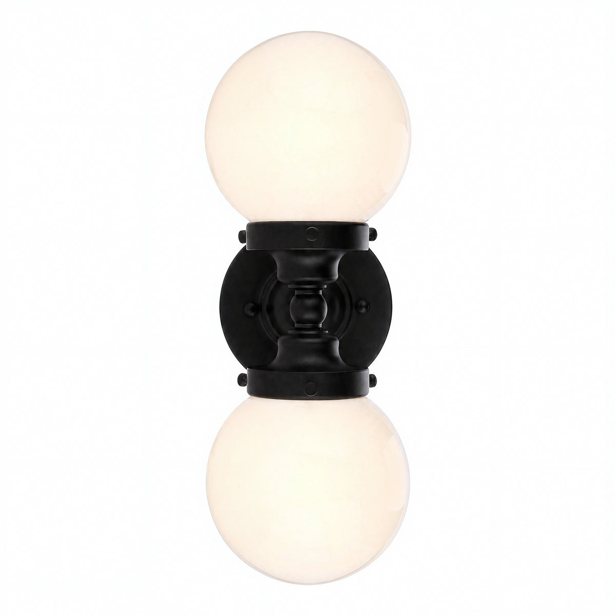 Weston 2 Light Wall Light, Matte Black