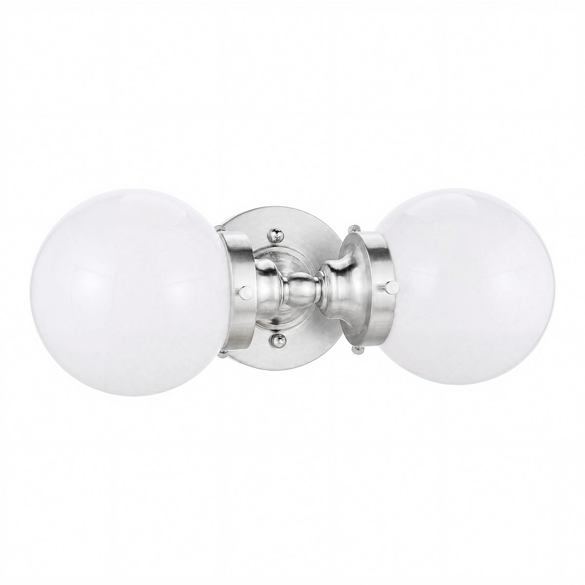 Weston 2 Light Wall Light, Brushed Nickel