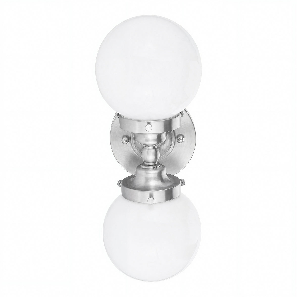 Weston 2 Light Wall Light, Brushed Nickel