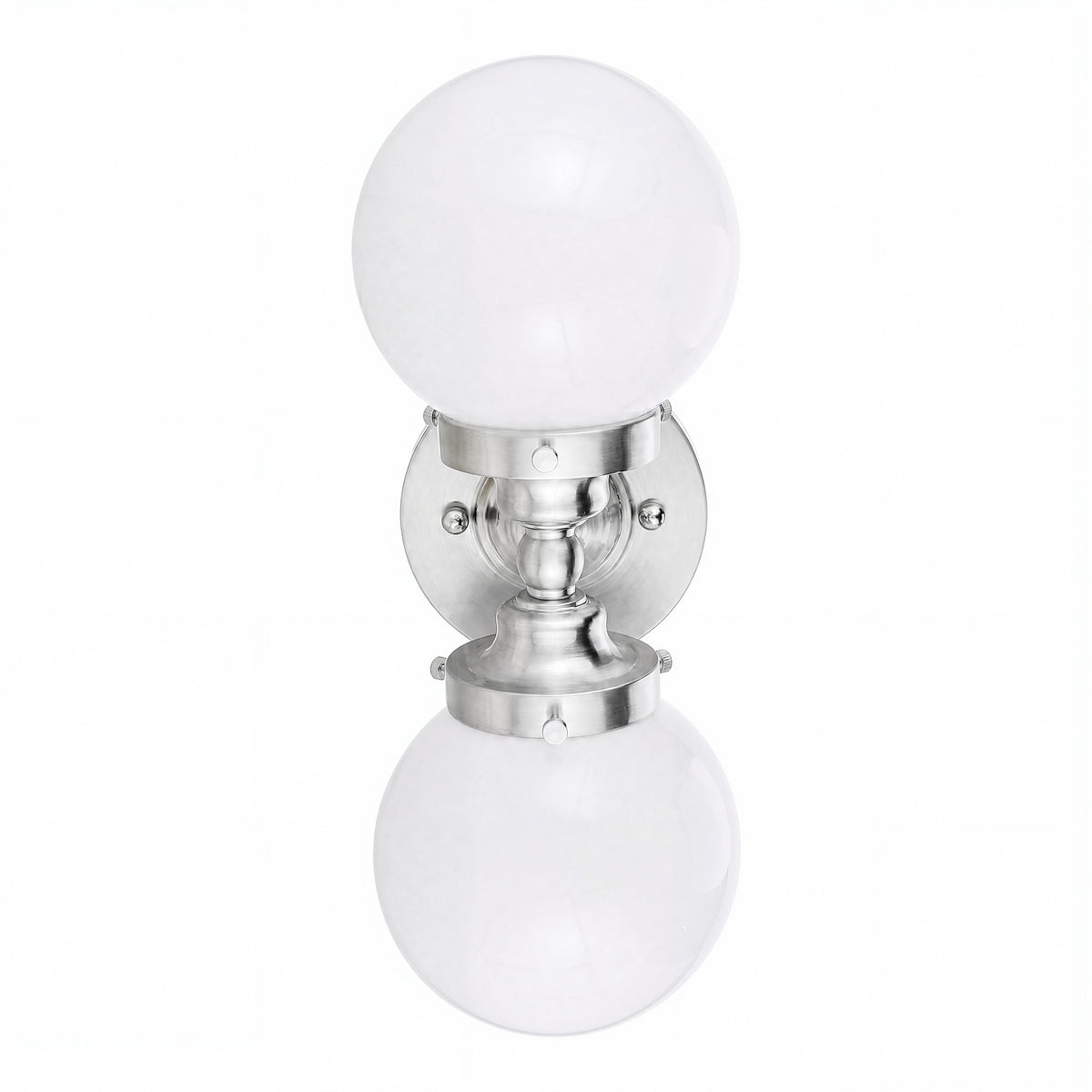 Weston 2 Light Wall Light, Brushed Nickel
