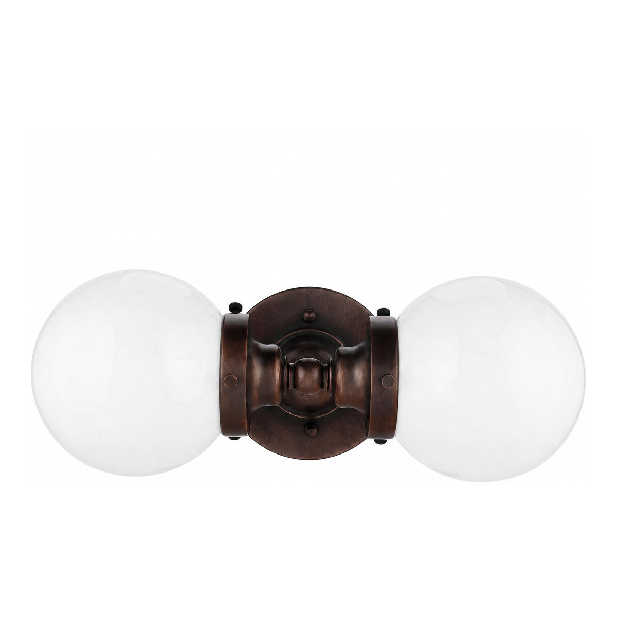 Weston 2 Light Wall Light, Antique Brass