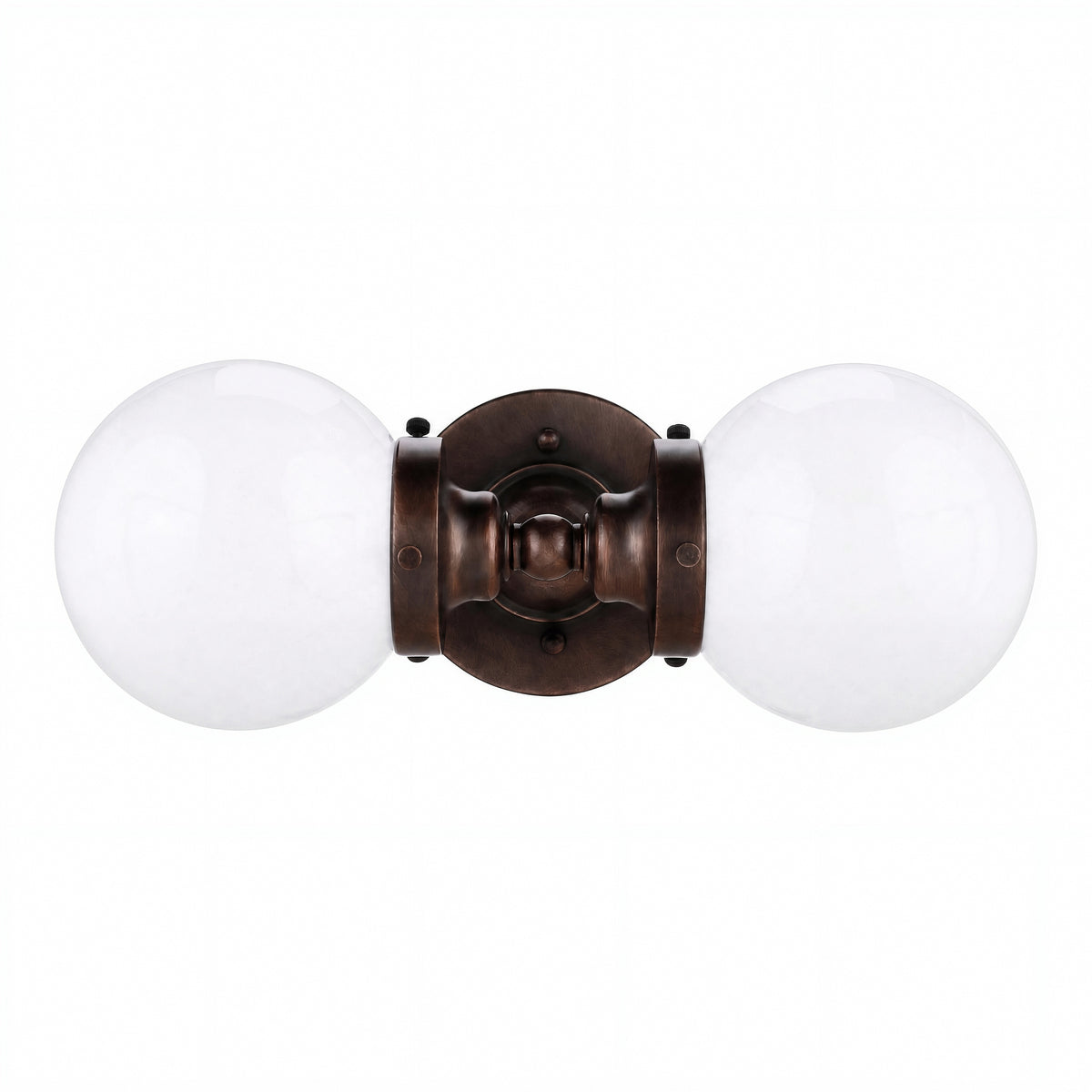 Weston 2 Light Wall Light, Antique Brass