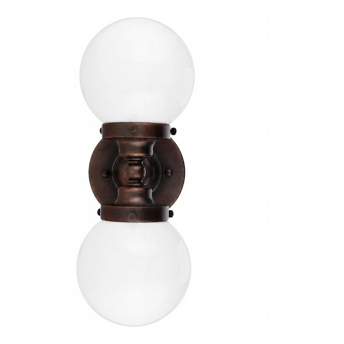 Weston 2 Light Wall Light, Antique Brass