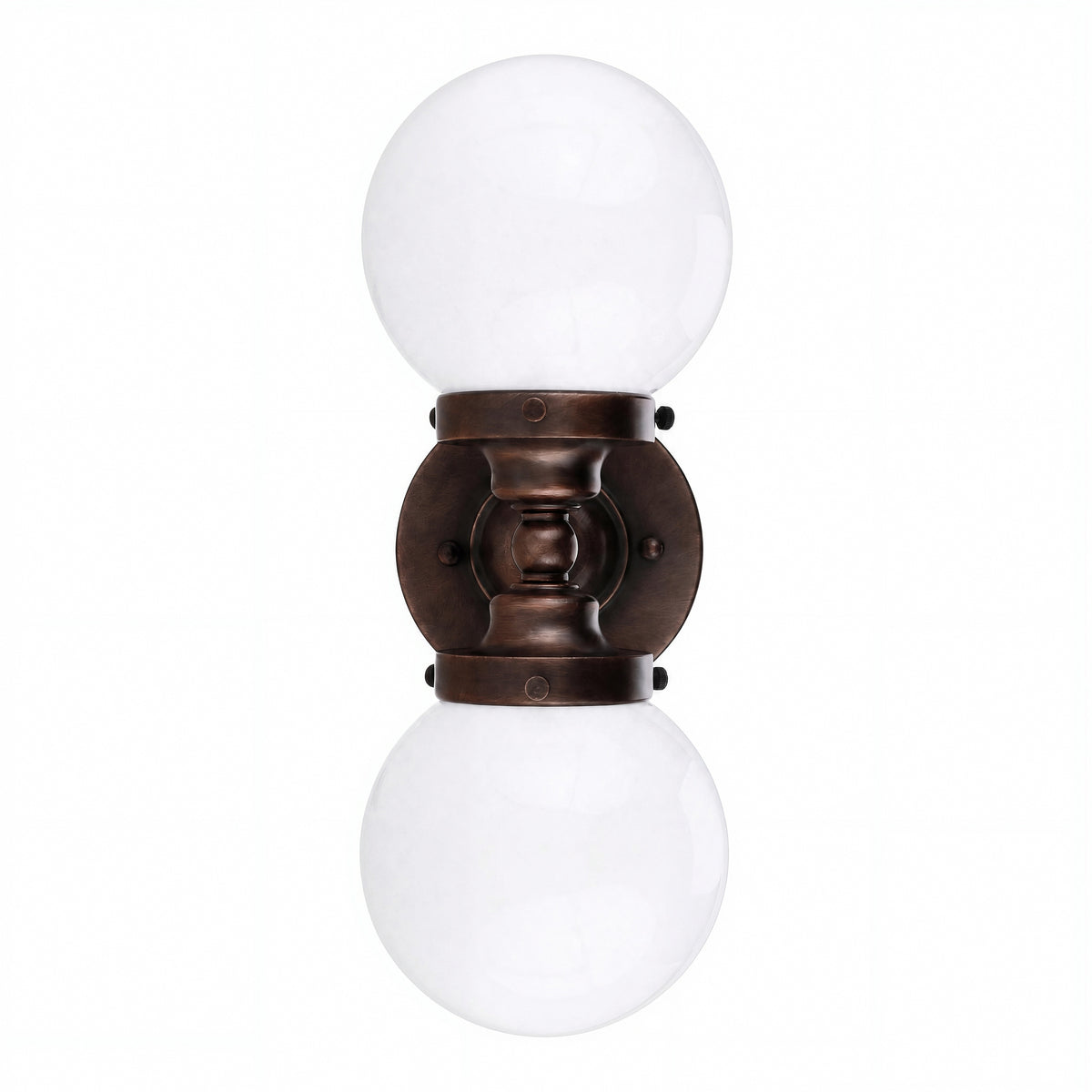 Weston 2 Light Wall Light, Antique Brass
