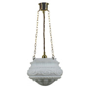Premier 12'' Opal Matte on 3 Chain Suspension, Polished Brass