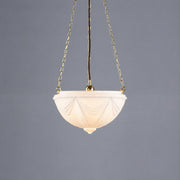 Empire 14'' Opal Matte on 3 Chain Suspension, Polished Brass