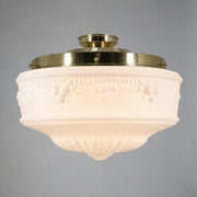 Senator 14'' Opal Matte Batten Fix, Polished Brass
